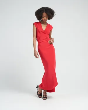 signs dress - red