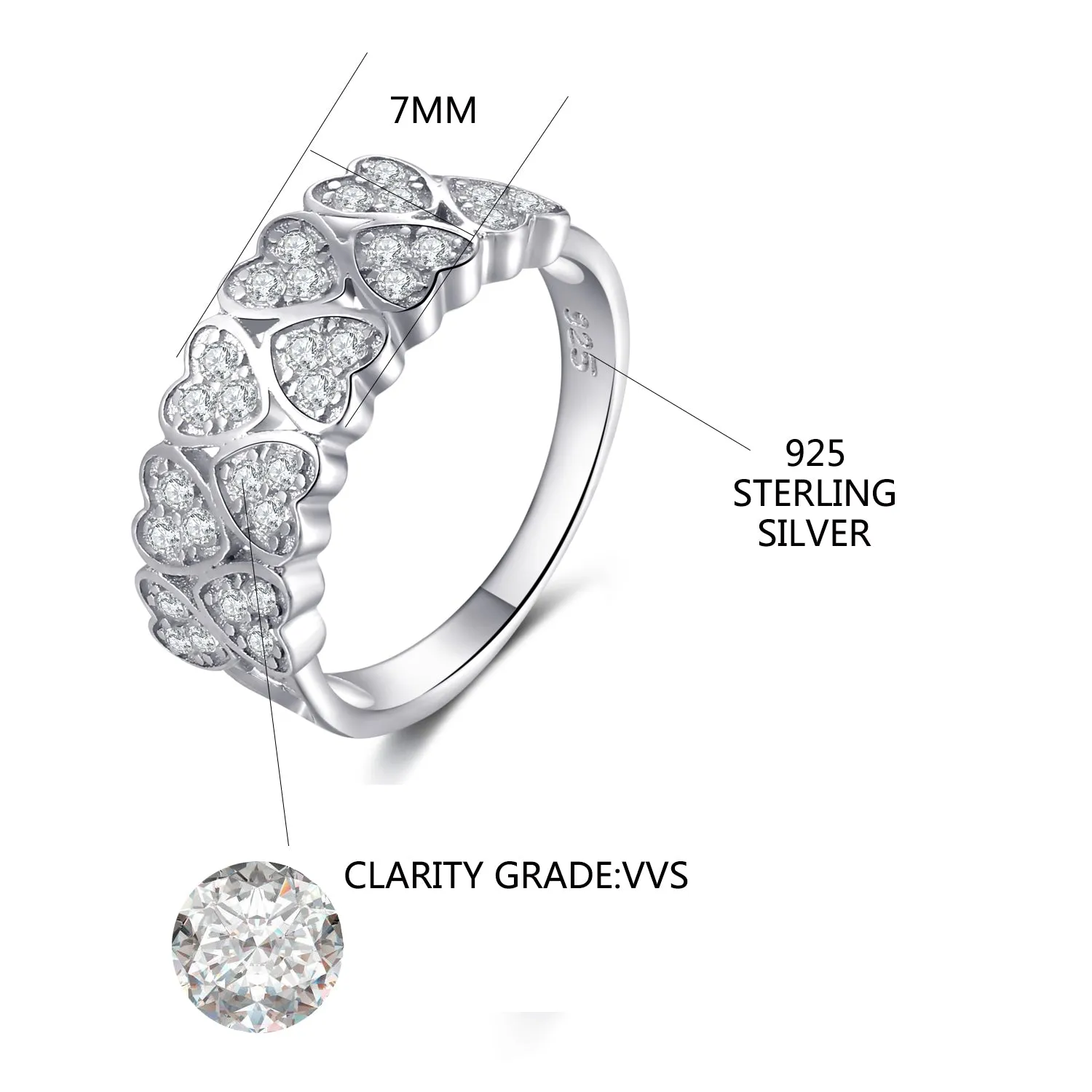 Silver Heart Ring