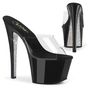 SKY-301CRS  Clear/Black-Silver AB Rhinestone