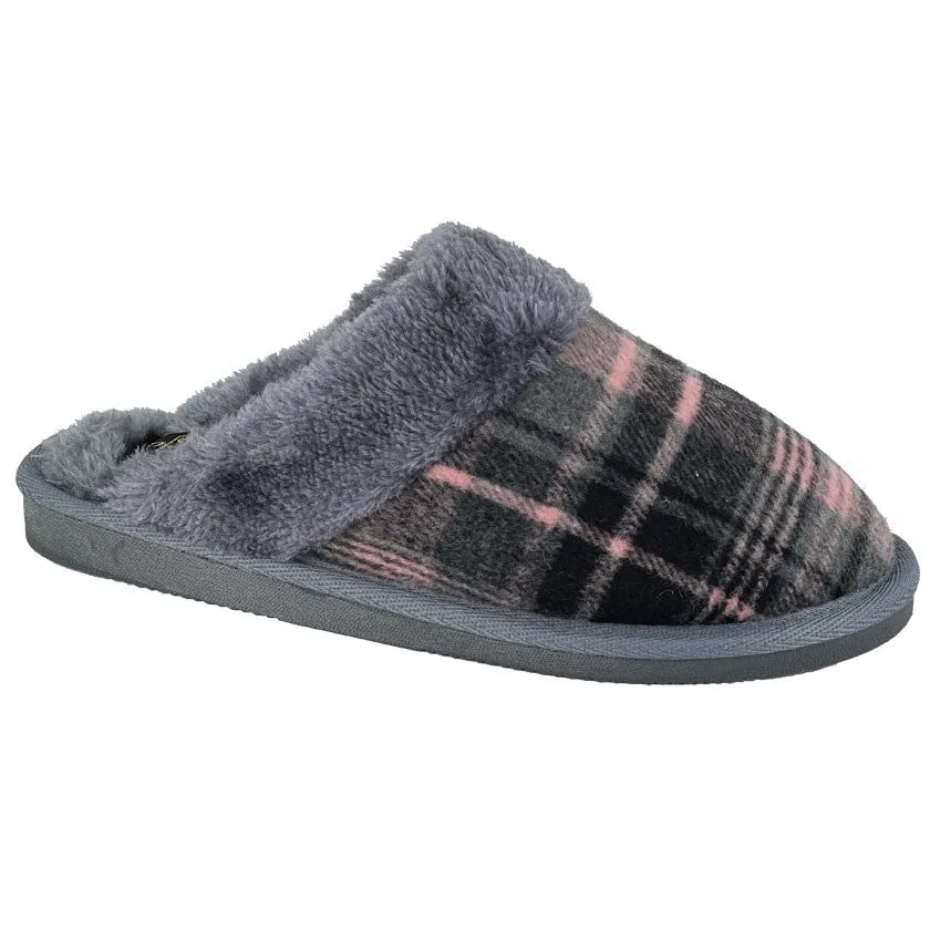 Sleepers LS854A Ladies Cuff Mule Slipper