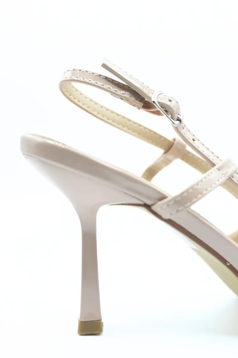 Slingback Strappy Buckle High Heels
