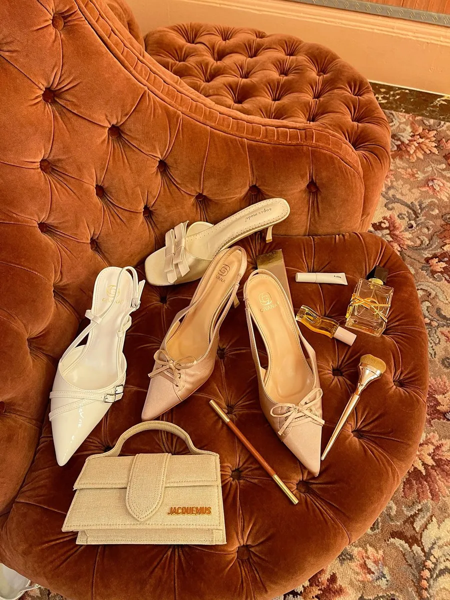 Slingback Strappy Buckle High Heels