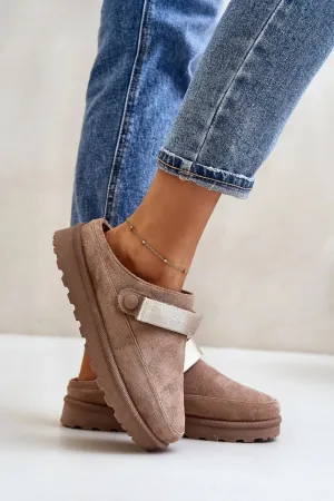 Slip On Faux Fur Lined Mules