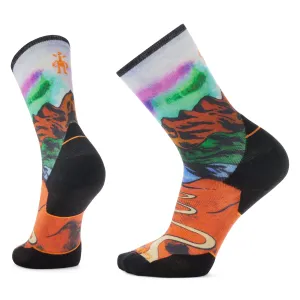 Smartwool Trail Run Singletrack Print Targeted Cushion Crew Socks