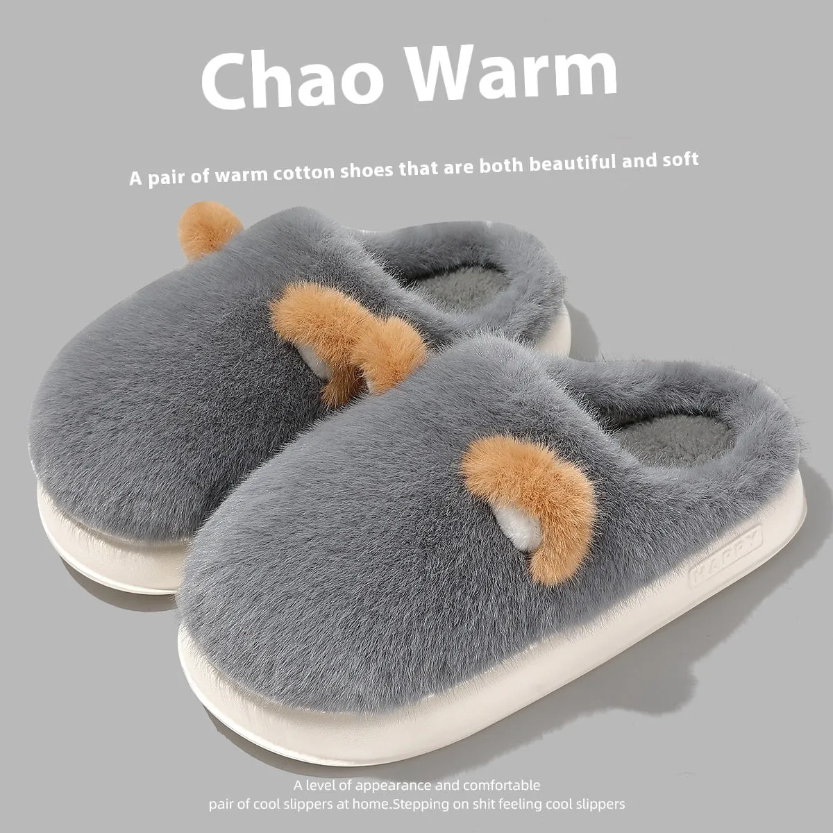 Snuggly Bear Fleece Slippers – Cozy Comfort for Chilly Days!