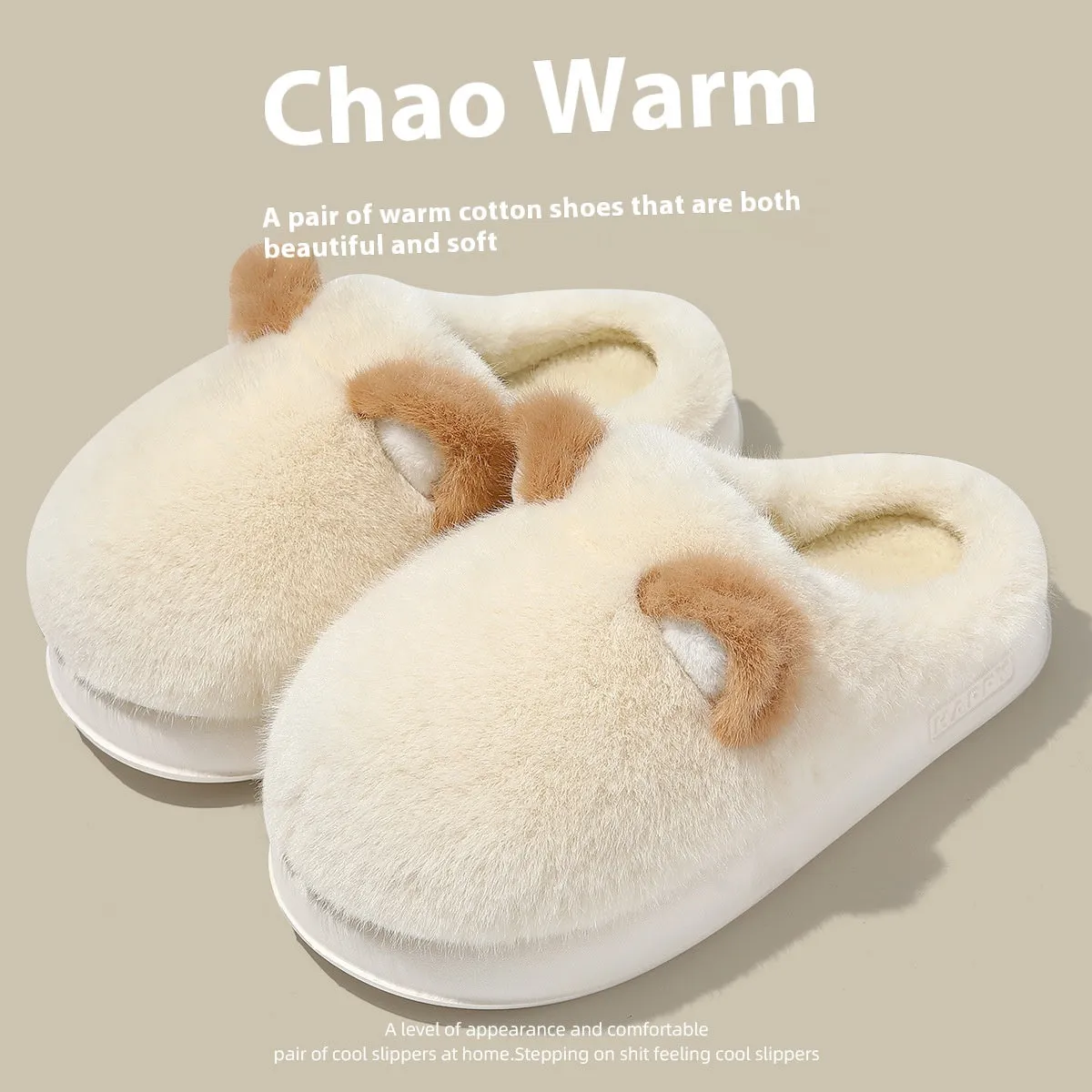 Snuggly Bear Fleece Slippers – Cozy Comfort for Chilly Days!