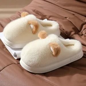 Snuggly Bear Fleece Slippers – Cozy Comfort for Chilly Days!