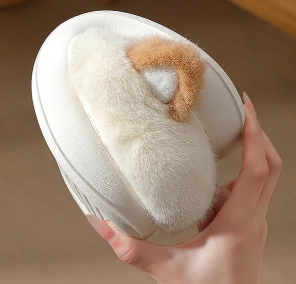 Snuggly Bear Fleece Slippers – Cozy Comfort for Chilly Days!