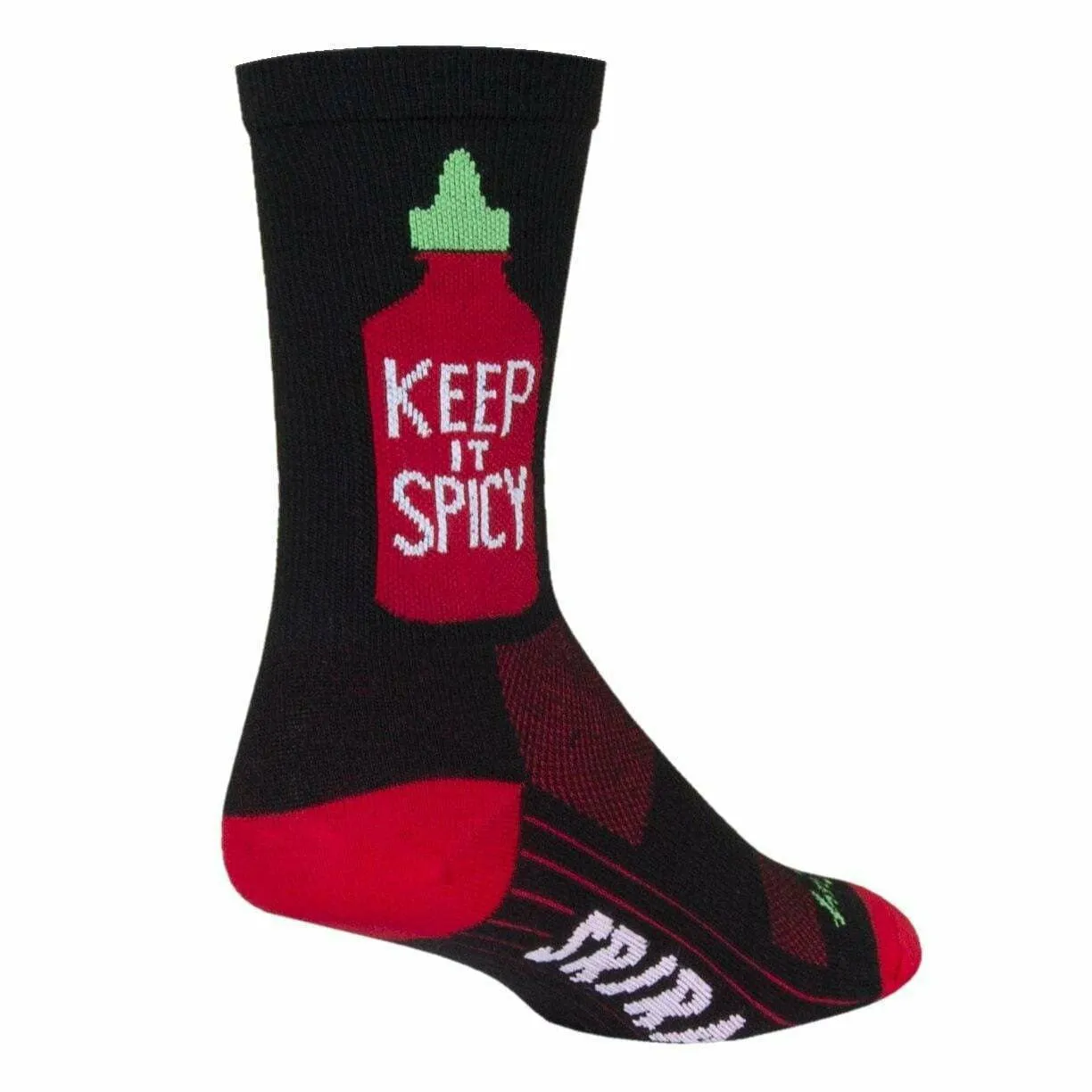 SockGuy Keep It Spicy Performance Crew Socks