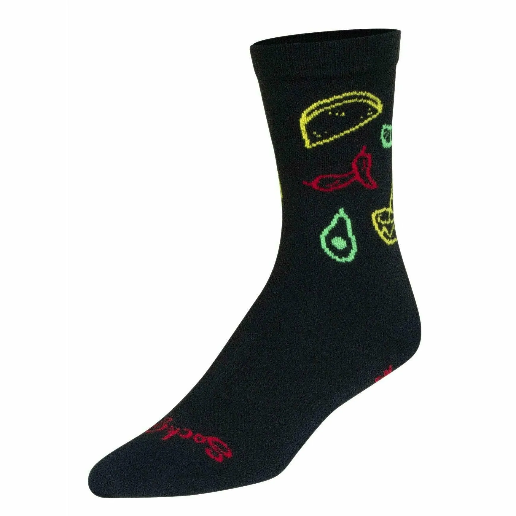 SockGuy Taco Life Performance Crew Socks