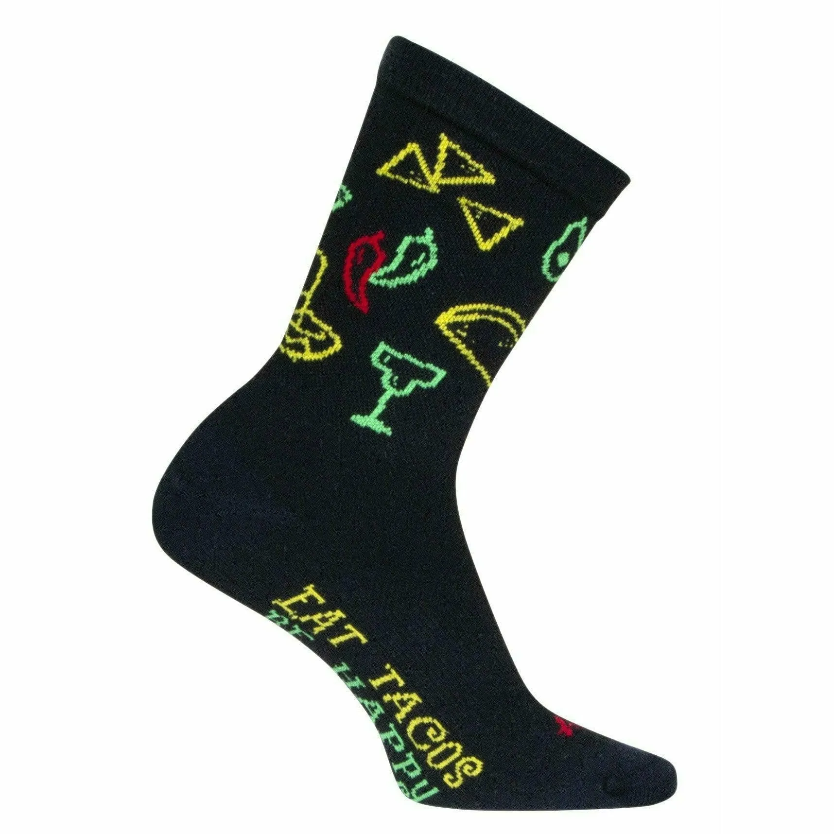 SockGuy Taco Life Performance Crew Socks