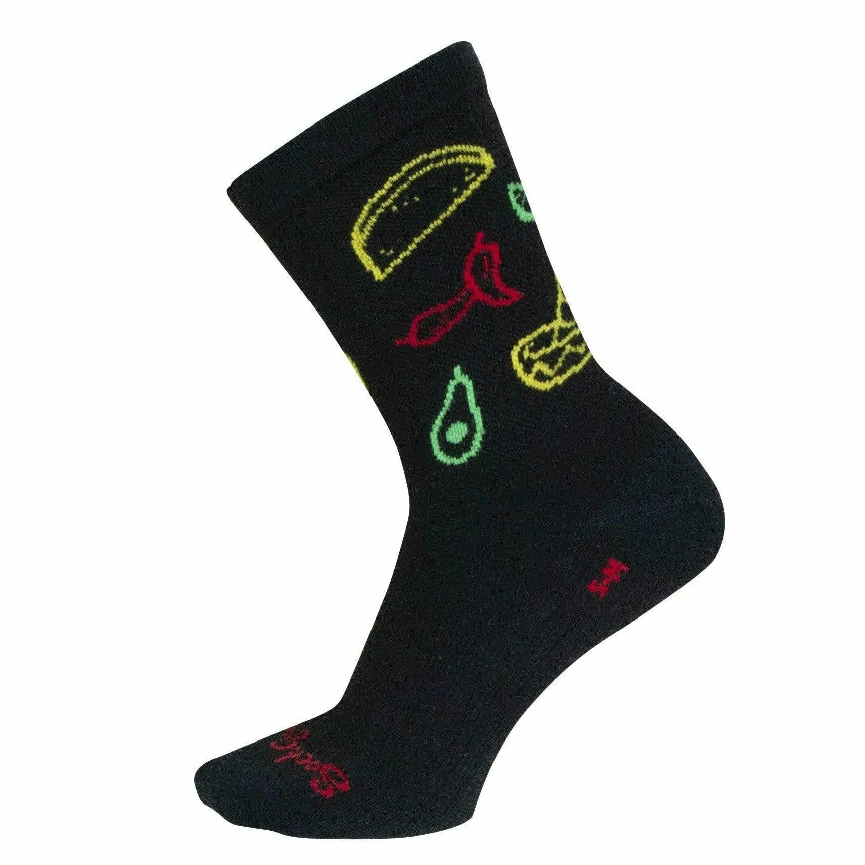 SockGuy Taco Life Performance Crew Socks