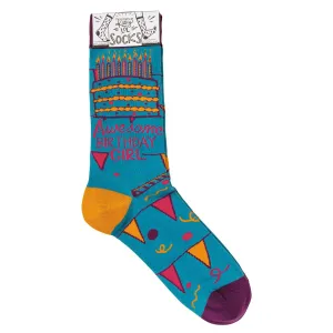Socks - Awesome Birthday Girl