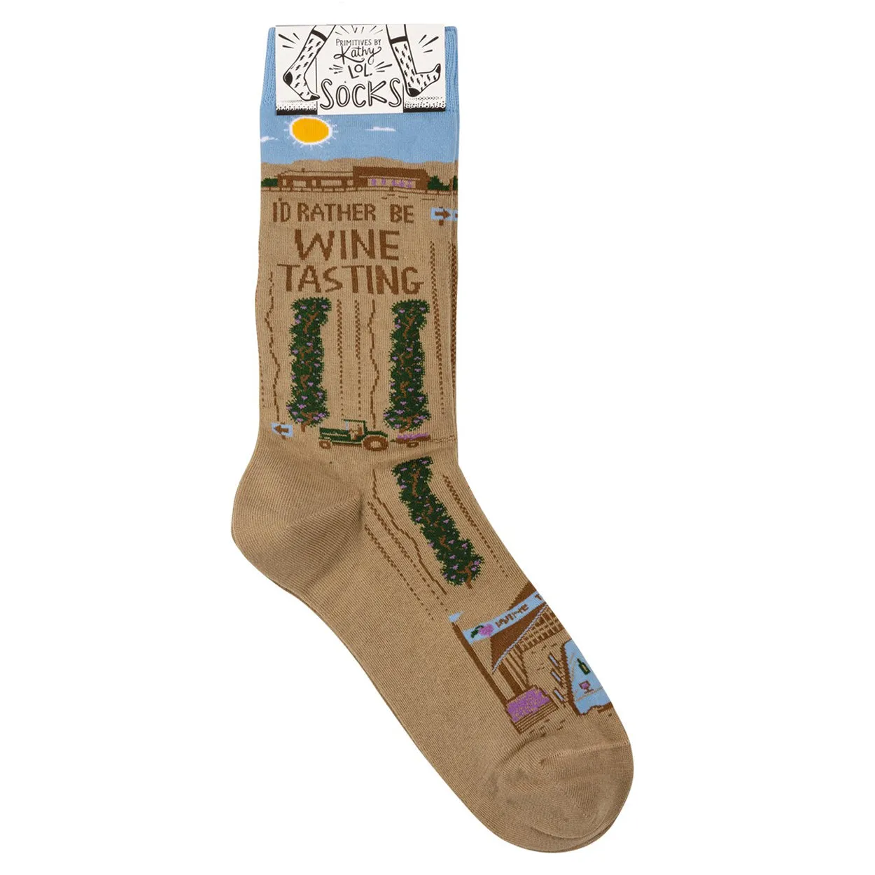 Socks - I'd Rather Be Wine Tasting