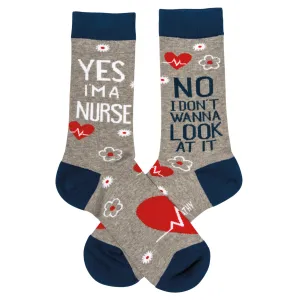 Socks - Yes I'm a Nurse, No I Don't Wanna Look at It