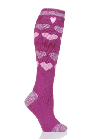 SockShop Long Heat Holder Lite Stars Ladies Long Socks