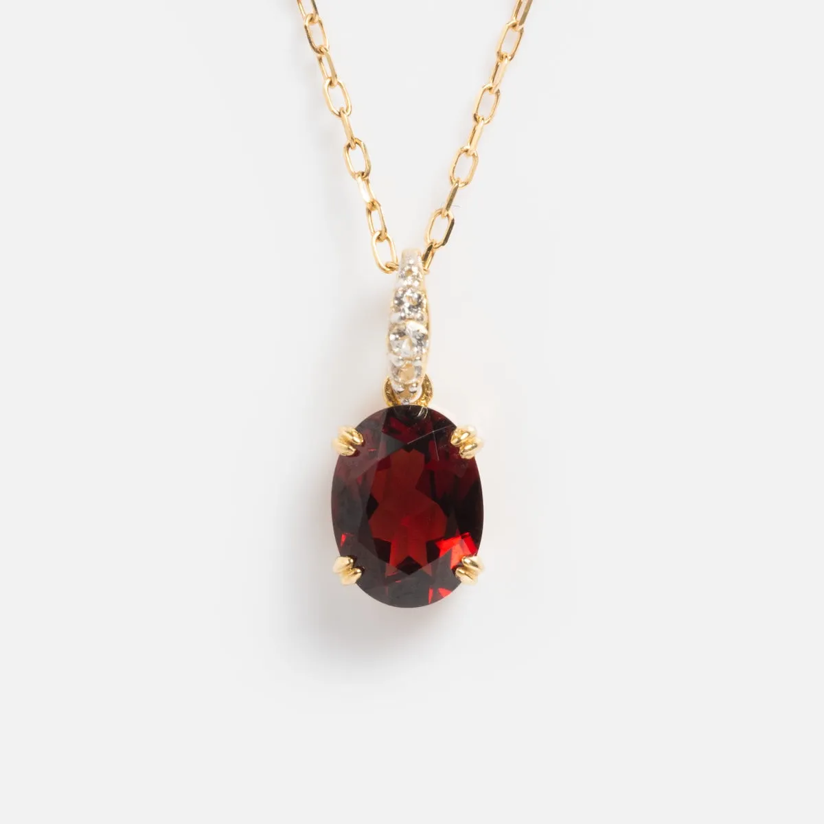 Solid Gold 2025 January Capsule Garnet Stacking Set with Free Gift
