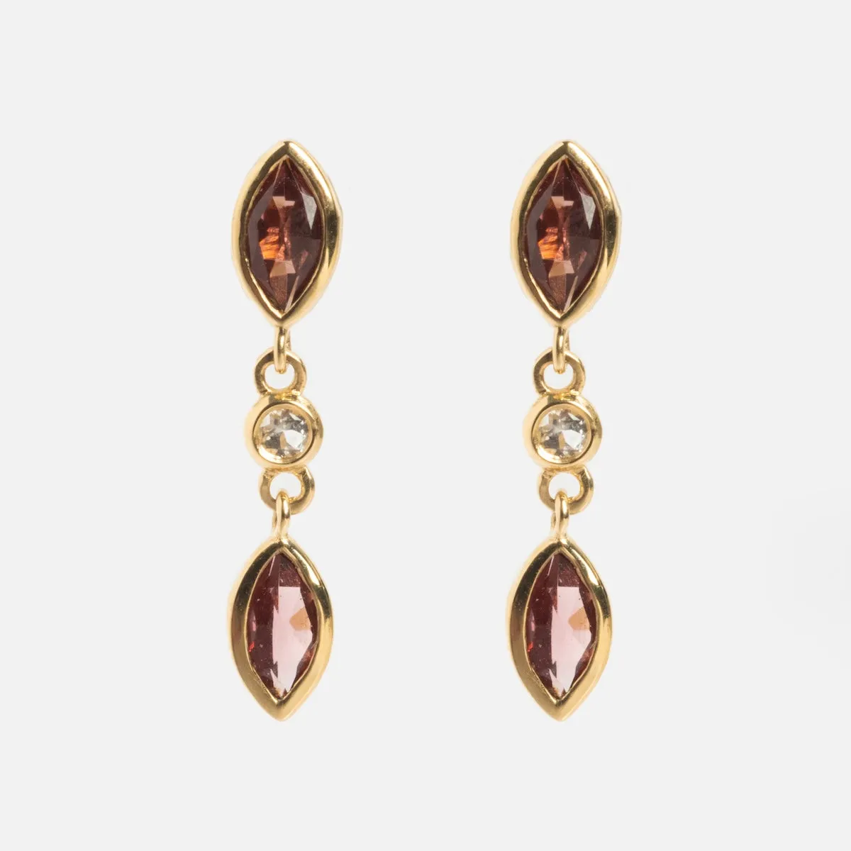 Solid Gold 2025 January Capsule Garnet Stacking Set with Free Gift