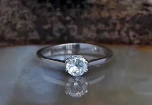 Solitaire diamond ring 0.70 ct diamond-4 prong solitaire ring