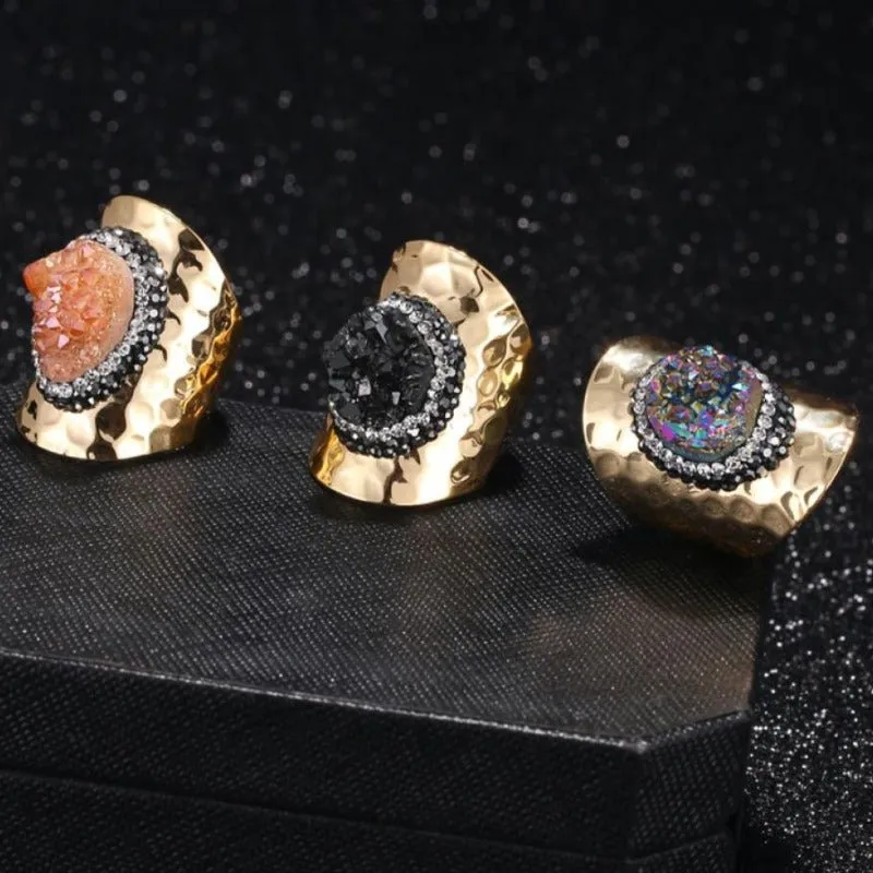 Sparkling Zircon Engagement Ring 14K Yellow Gold For Women  Jewelry