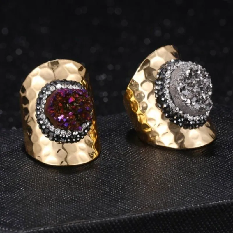 Sparkling Zircon Engagement Ring 14K Yellow Gold For Women  Jewelry