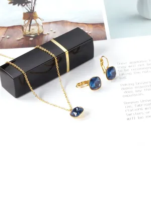 Stainless Steel Zircon Jewelry Set  - FD ⚡