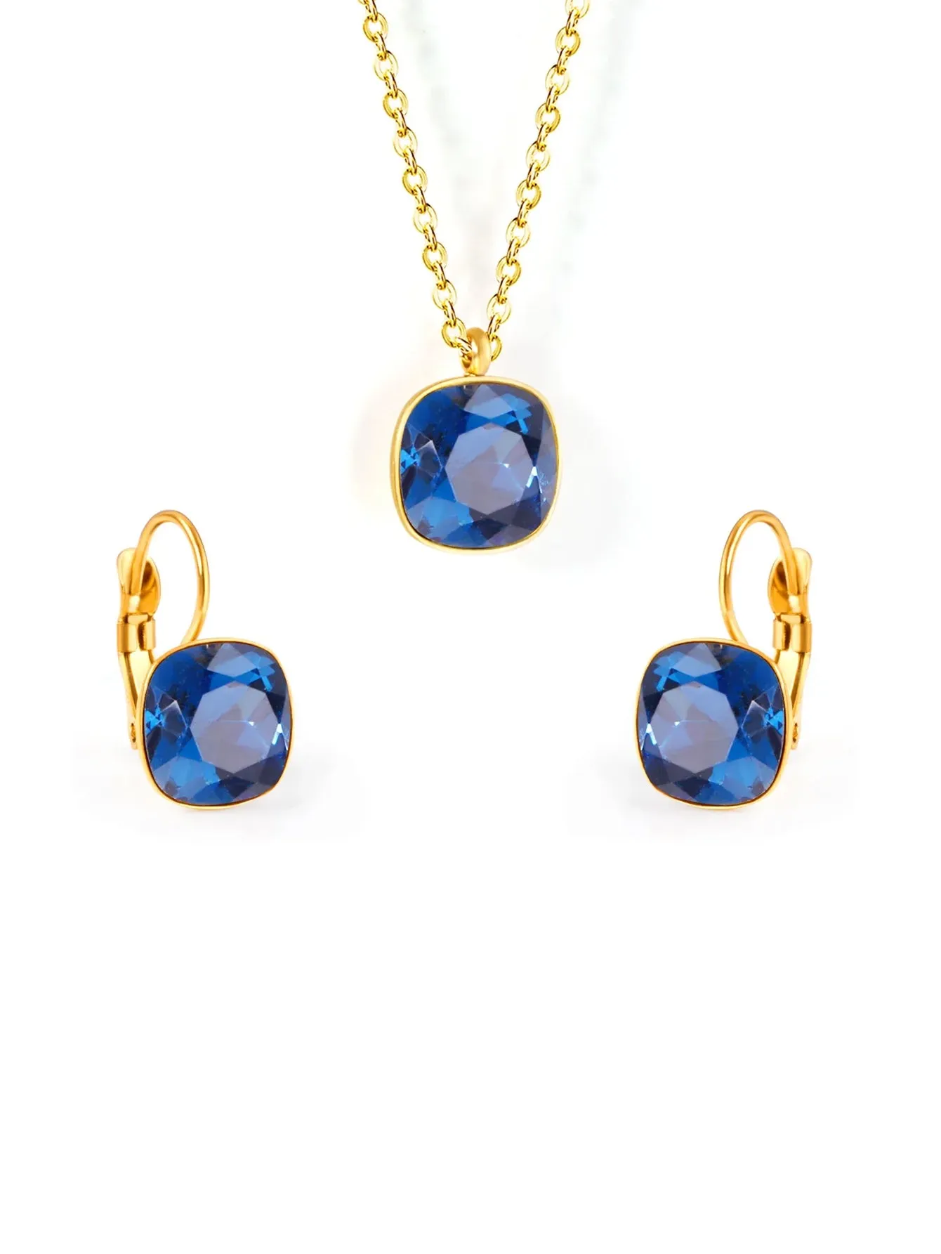 Stainless Steel Zircon Jewelry Set  - FD ⚡