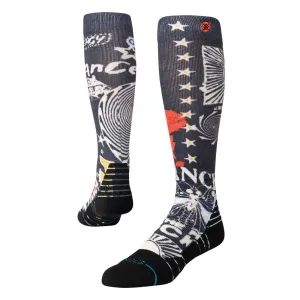 Stance Brand Love Mid Poly Snow Ski/Snowboard Socks - Black
