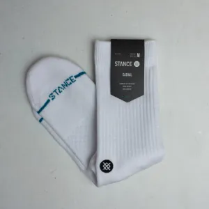 Stance Socks - Classics - Icon Logo Socks - White - Medium Cushion