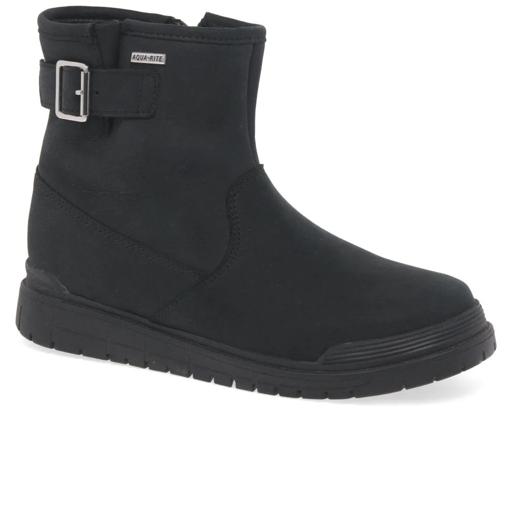 Start Rite Rush Waterproof Black Leather Boot