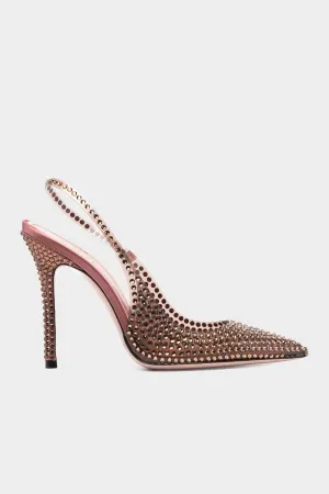 Stella Slingback Pump 105 in Crystal Smoked Topaz
