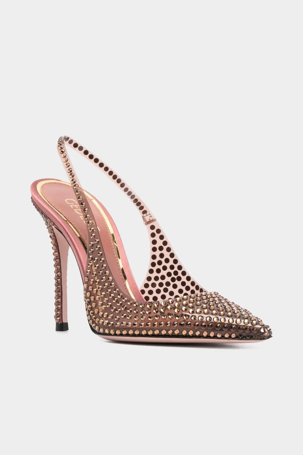 Stella Slingback Pump 105 in Crystal Smoked Topaz