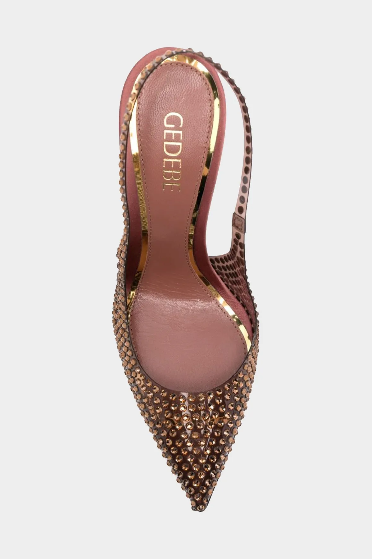 Stella Slingback Pump 105 in Crystal Smoked Topaz