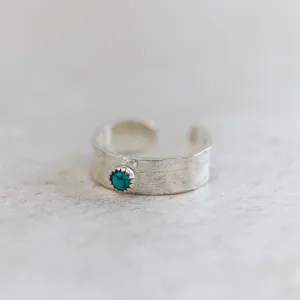 Sterling Silver Birthstone Toe Ring