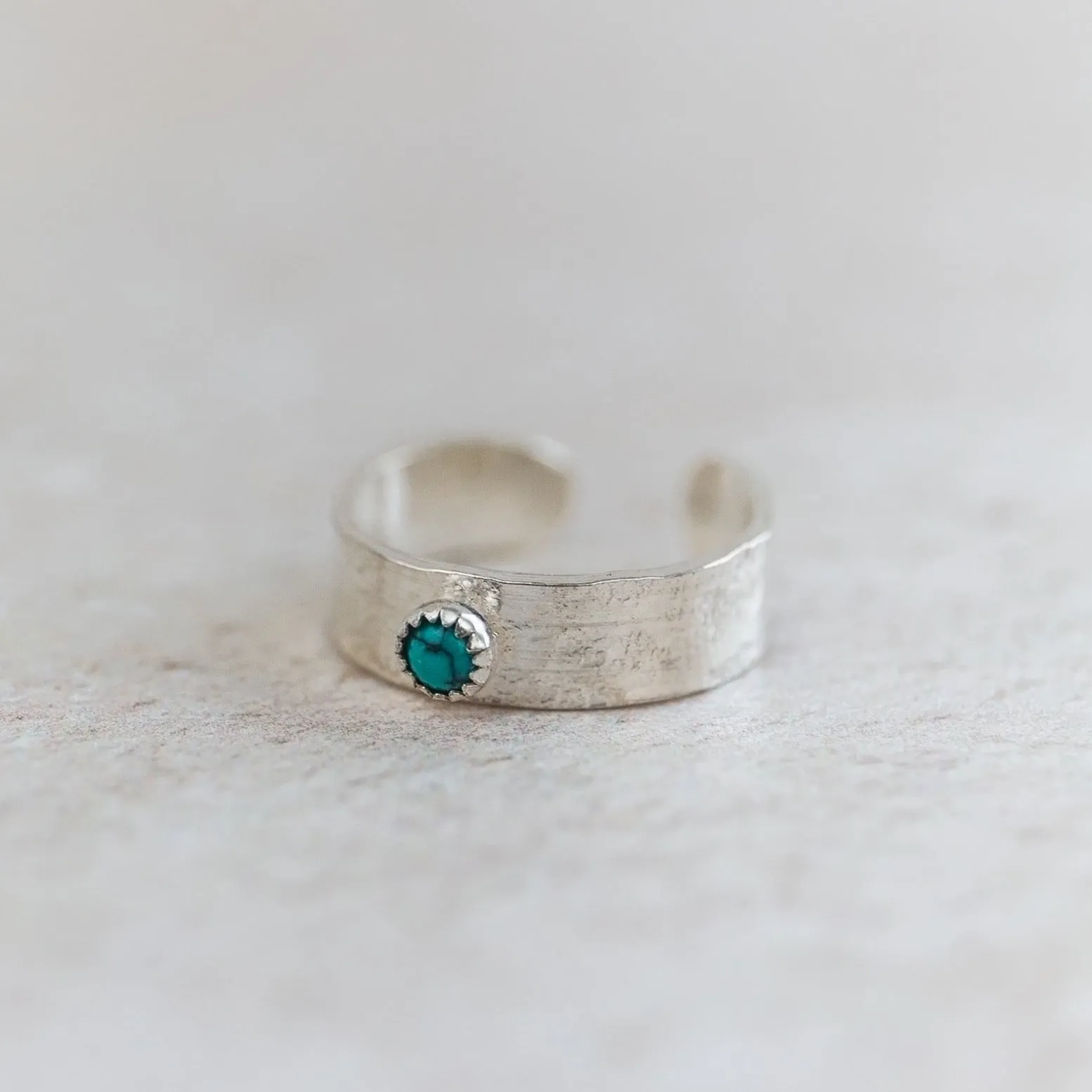 Sterling Silver Birthstone Toe Ring