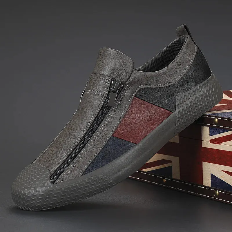 Stylebewusst | Gavin - Kunstvolle Leder-Sneakers für Männer