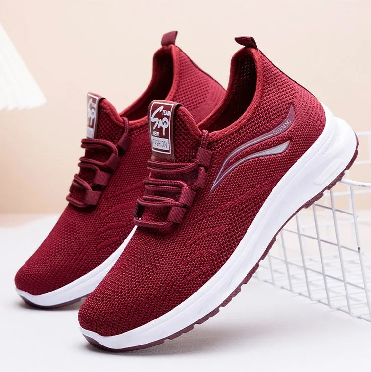Stylish and Breathable Casual Trainer Sneakers for Active Women