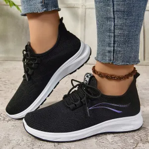 Stylish and Breathable Casual Trainer Sneakers for Active Women
