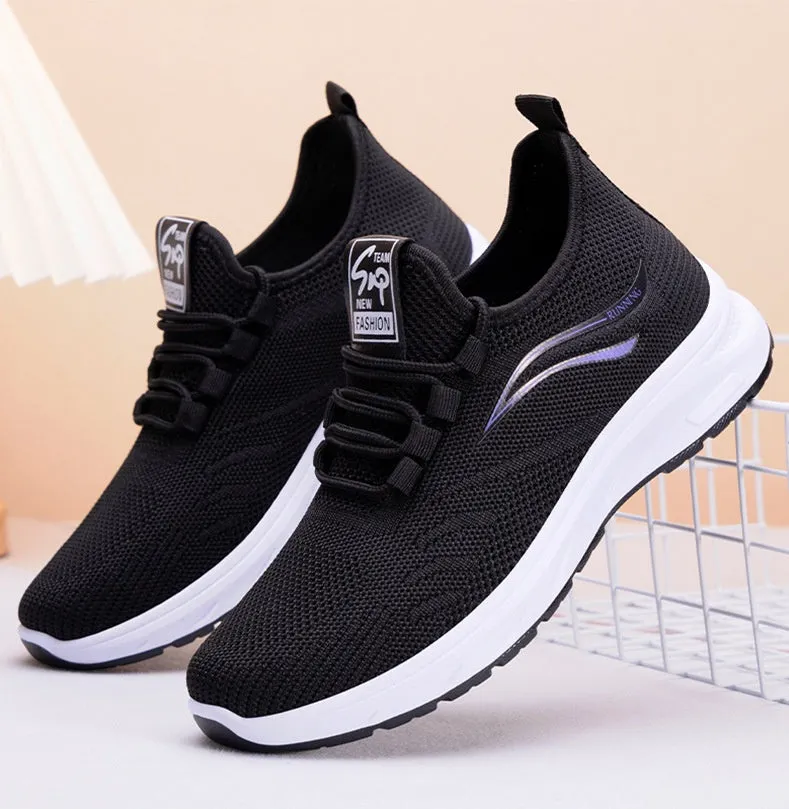Stylish and Breathable Casual Trainer Sneakers for Active Women
