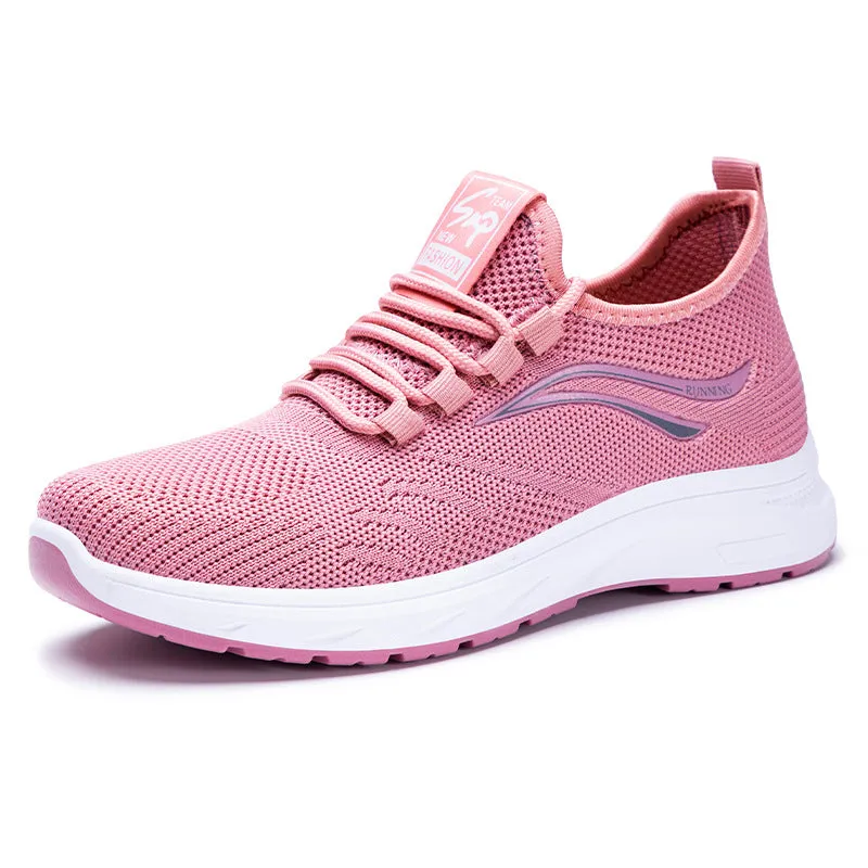 Stylish and Breathable Casual Trainer Sneakers for Active Women