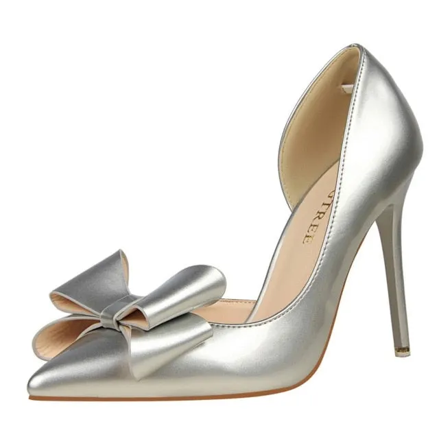 Sweet Bowknot High Heel Shoes