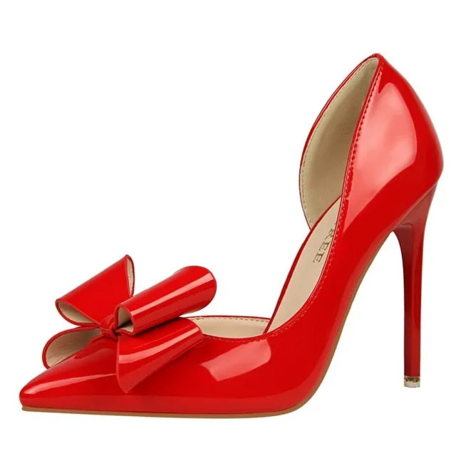 Sweet Bowknot High Heel Shoes