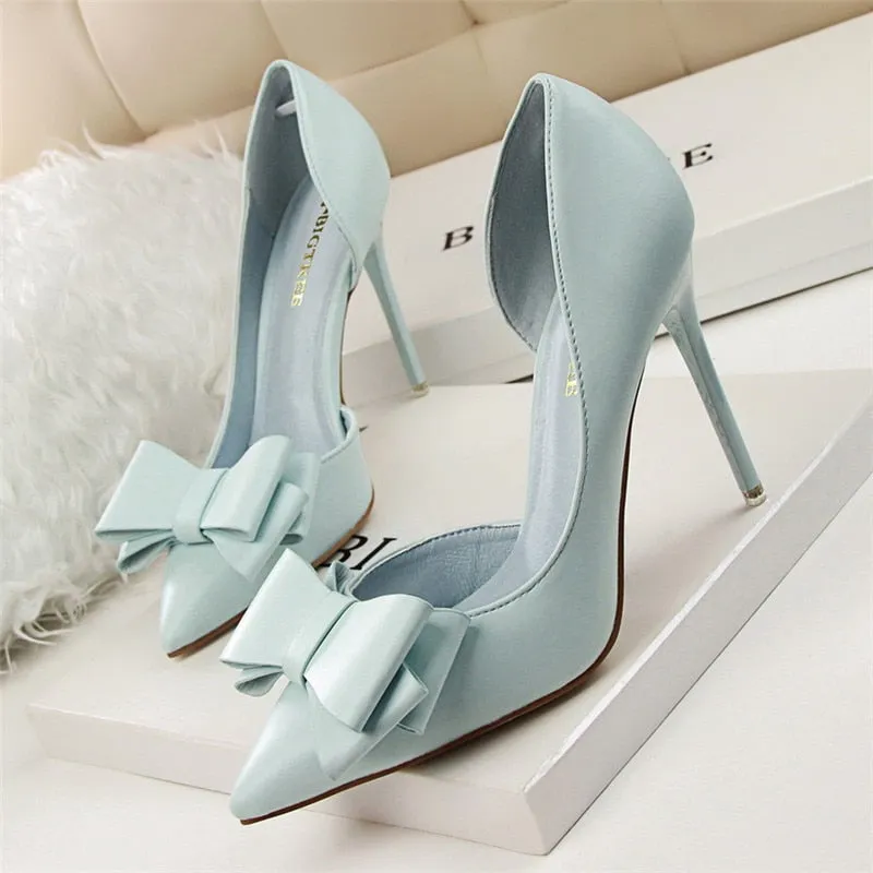 Sweet Bowknot High Heel Shoes