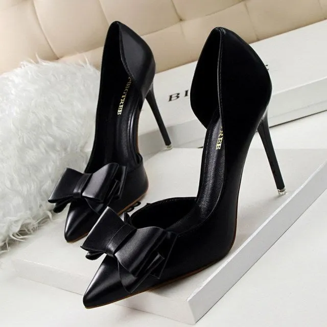 Sweet Bowknot High Heel Shoes