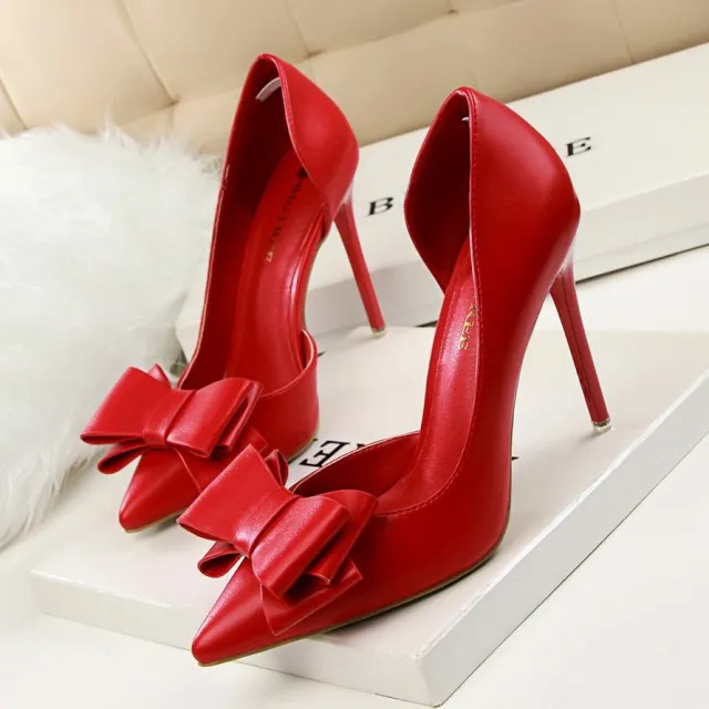 Sweet Bowknot High Heel Shoes