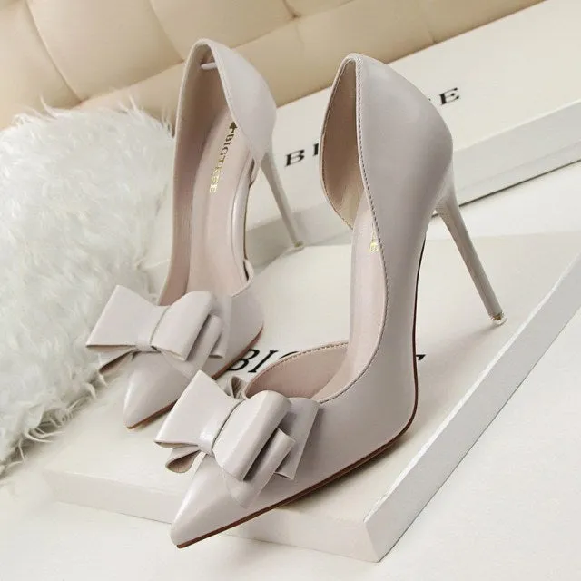 Sweet Bowknot High Heel Shoes