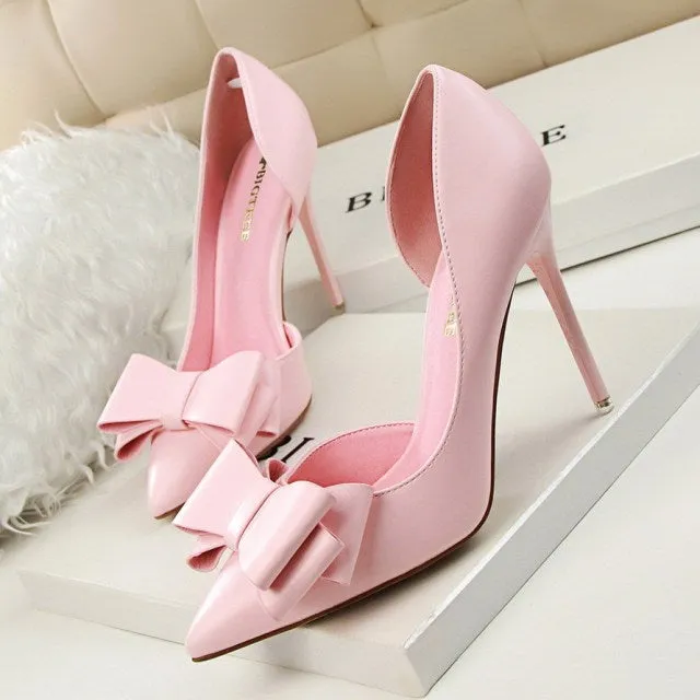 Sweet Bowknot High Heel Shoes