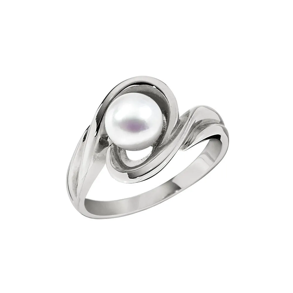 Swirl Pearl Ring