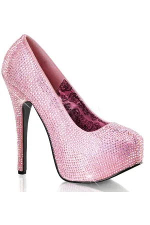 TEEZE-06R Pump  | Pink Genuine Satin