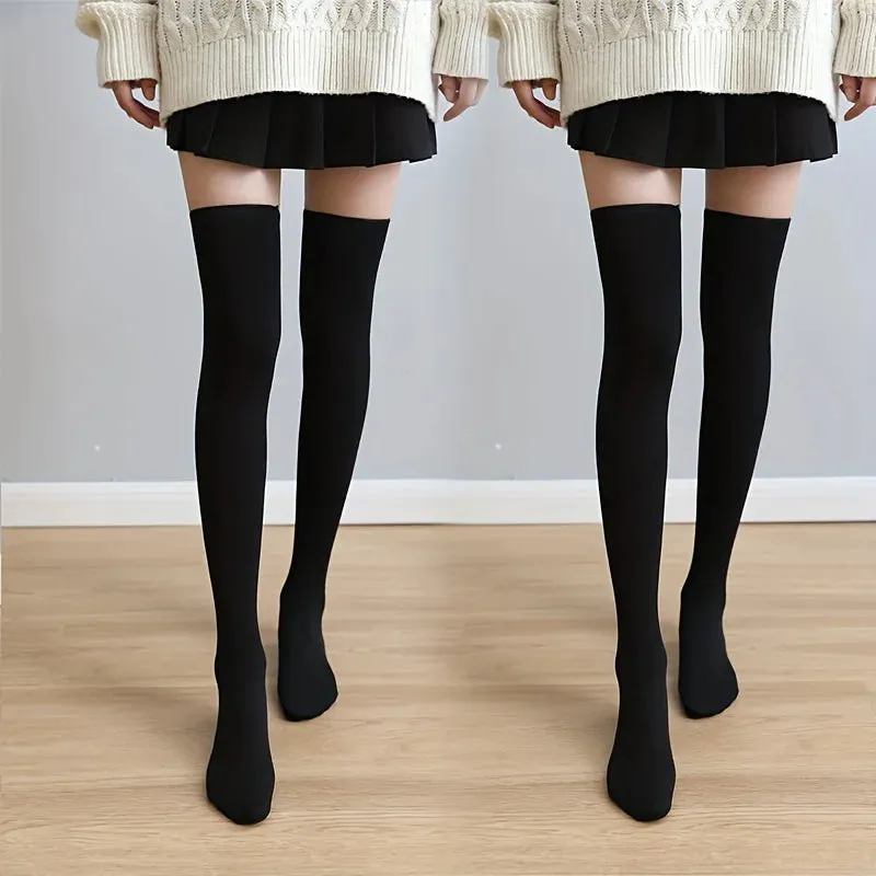 Thick Fleece-Lined Thermal Over-Knee Socks